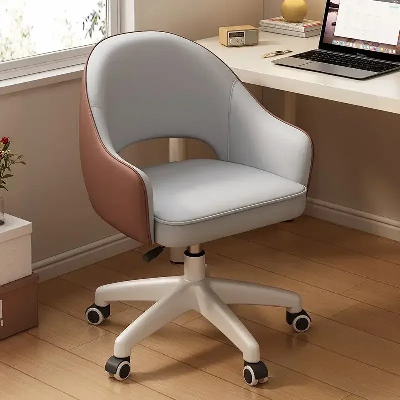 Computer Chair Home Sedentary Comfortable Swivel Chair Girls Bedroom Makeup Chair Dormitory Student Study Desk Back Stool