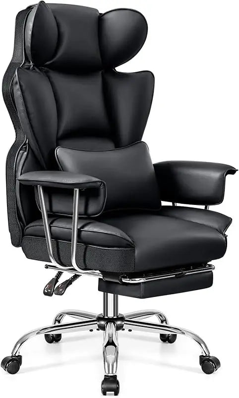 Ergonomic Reclining Chair High Back with Lumbar Support, Large Home Office Chair
