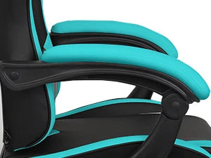 Gaming Chair with Linkage High Back Video Gaming Chair, Black/White