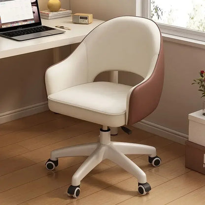 Computer Chair Home Sedentary Comfortable Swivel Chair Girls Bedroom Makeup Chair Dormitory Student Study Desk Back Stool
