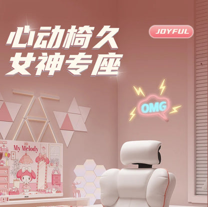 Low Price Kawaii Office Chair Back Cushion White Luxury Girls Gaming Chair Aesthetic Rotatable Silla Gamer Office Furniture