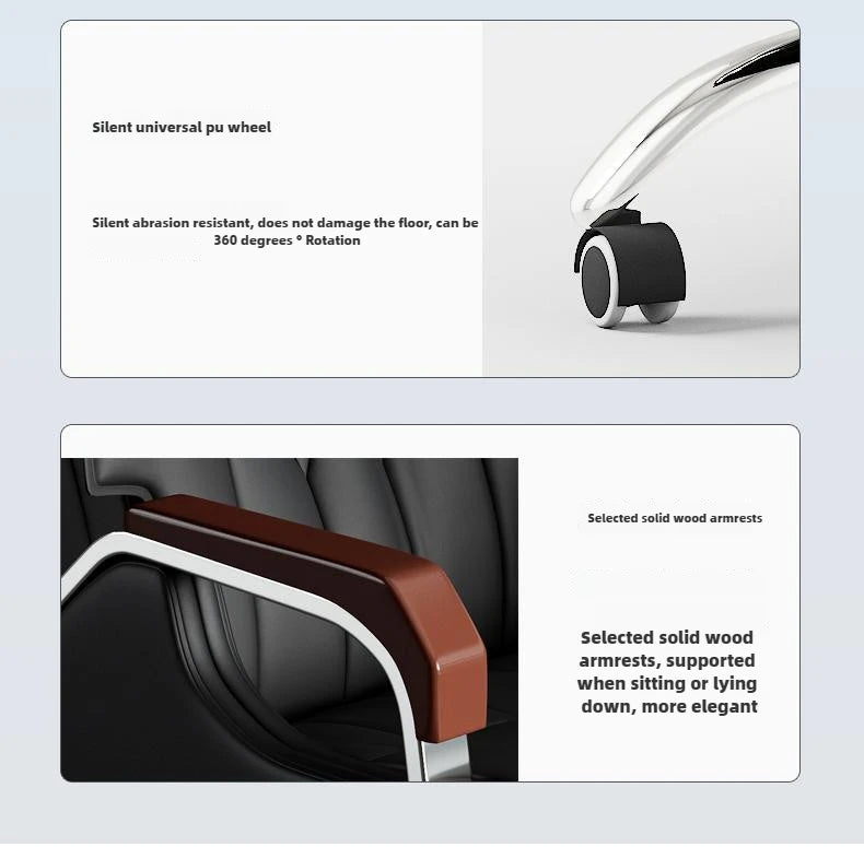 Leather office chairs with rotating elevators, computer chairs, and home electronic sports chairs, comfortable and durable