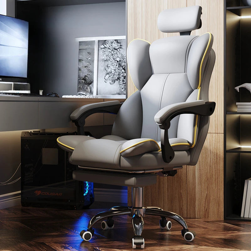 Gaming Chair Home Computer Chair Comfortable Long-Sitting Ergonomic Chair Lunch Break Reclining Office Chair Anchor Lifting Seat