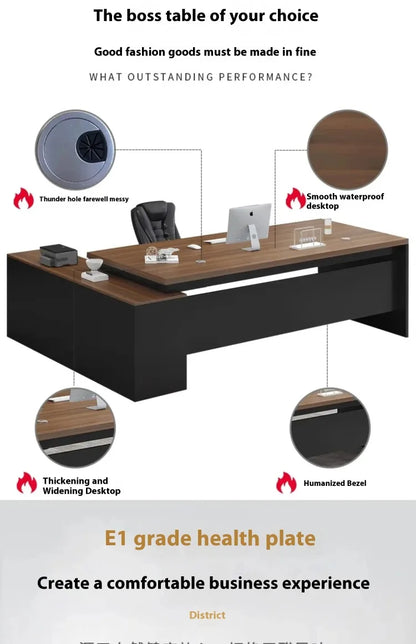 Executive Table Desk Writing Professional Auxiliary Computer Tables Work Corner Student Side Desk Study Mesa Office Furniture