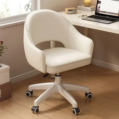 Computer Chair Home Sedentary Comfortable Swivel Chair Girls Bedroom Makeup Chair Dormitory Student Study Desk Back Stool
