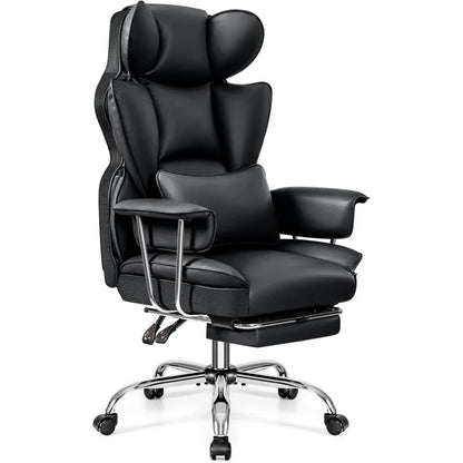 Ergonomic Reclining Chair High Back with Lumbar Support, Large Home Office Chair