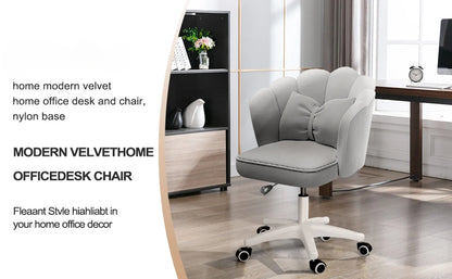 Office Chair Cute Petal Desk Chair, Modern Fabric Home Butterfly Chairs Height Adjustable Chair Makeup Chairs Computer Chairs