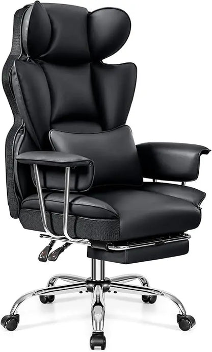 Ergonomic Reclining Chair High Back with Lumbar Support, Large Home Office Chair