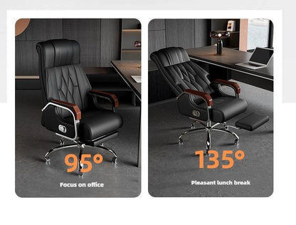 Leather office chairs with rotating elevators, computer chairs, and home electronic sports chairs, comfortable and durable
