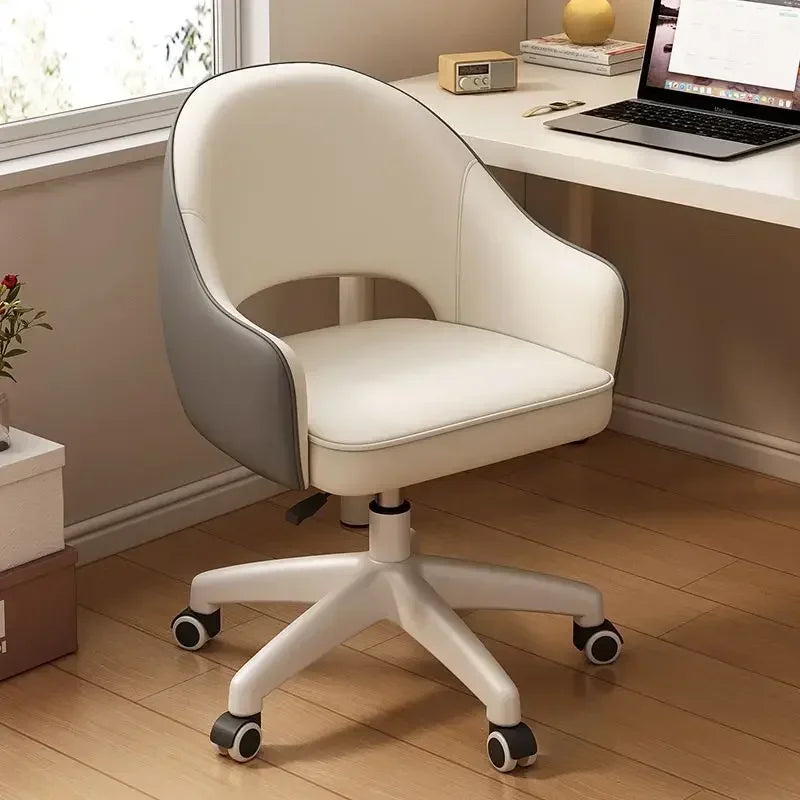 Computer Chair Home Sedentary Comfortable Swivel Chair Girls Bedroom Makeup Chair Dormitory Student Study Desk Back Stool
