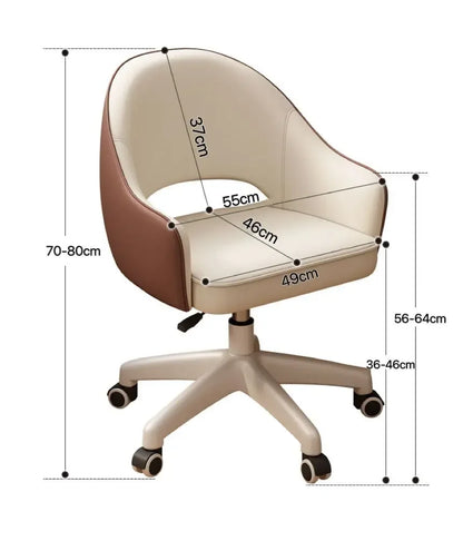 Computer Chair Home Sedentary Comfortable Swivel Chair Girls Bedroom Makeup Chair Dormitory Student Study Desk Back Stool