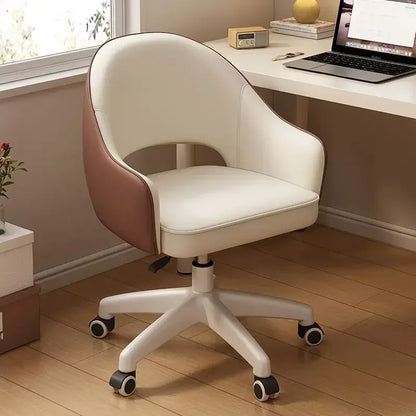 Computer Chair Home Sedentary Comfortable Swivel Chair Girls Bedroom Makeup Chair Dormitory Student Study Desk Back Stool